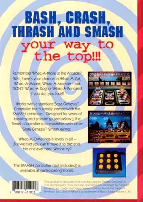 Whac-a-Critter (USA) (Unl) box cover back